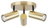 Colly lampa sufitowa plafon mosiądz 3x15W GU10 klosz mosiądz
