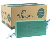 GĄBKA FLORYSTYCZNA ZIELONA MOKRA VICTORIA KARTON 20 SZT CEGŁA PIANKA