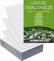 Ulotki A5 reklamowe firmowe 1000szt projekt w cenie usługi OGRODNICZE