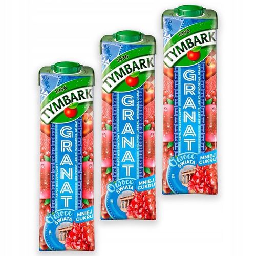 Tymbark Owoce Świata Napój wieloowocowy granat 1 l x 3 sztuk na Arena.pl