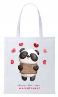 Walentynki Dla Dziewczyny Torba Eco Biała Shopper Z Nadrukiem Ze Zdjęciem