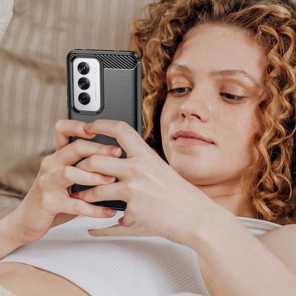 Spacecase Carbon Oppo Reno 12 5G Black zdjęcie 5