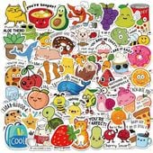 Dziecięcy Mix Naklejki TSG-366 Wlepki Zestaw 50 Szt z Napisami