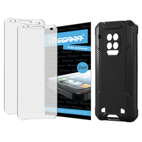 folia do hammer construction 6 cali ochronna + etui silikonowe czarne tpu