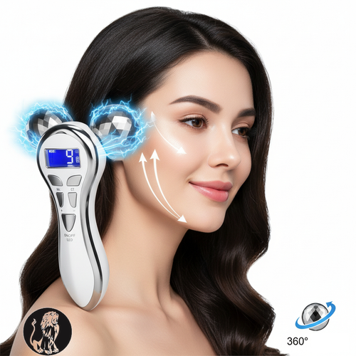 Masażer twarzy Kulowy 4D do masażu ciała Bezprzewodowy z wibracją EMS LED na Arena.pl