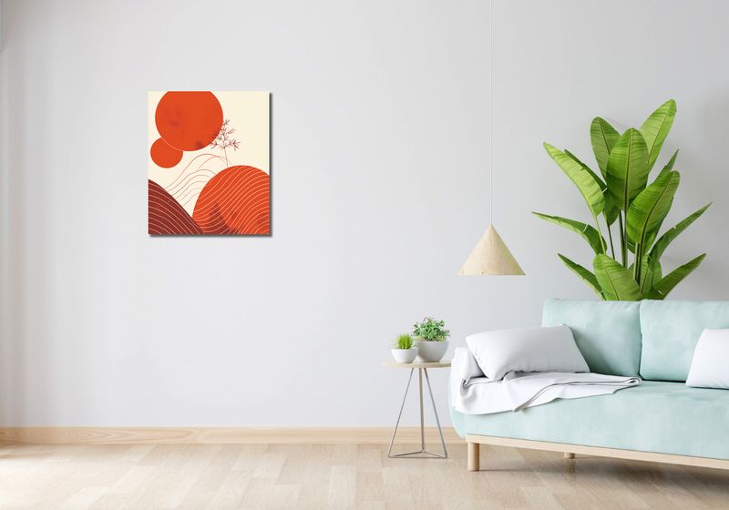 Obraz 50x60cm Ciepło Czerwieni zdjęcie 2