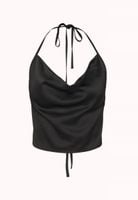 Vero Moda Petite VMKAREN ULLA HALTERNECK - Top czarny L