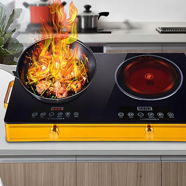 KUCHENKA PŁYTA GRZEWCZA PODWÓJNA DWUPALNIKOWA PRZENOŚNA 4000W ELEKTRYCZNA zdjęcie 5