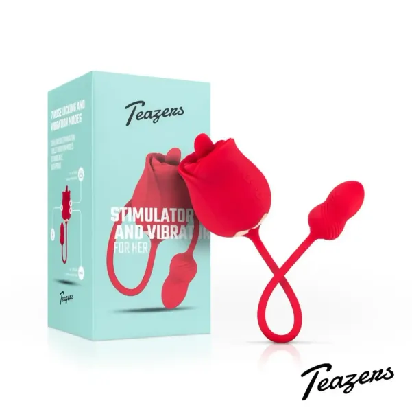 Teazers Rose Vibrator and Clitoris Stimulator zdjęcie 1