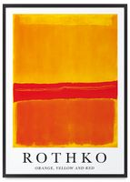 Plakat rothko obrazy plakaty 21x30 cm w czarnej ramie