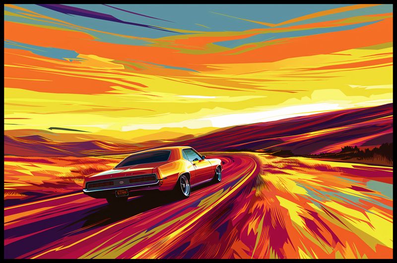 Plakat 91,5x60cm Pędź Przed Siebie zdjęcie 2