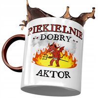 Kubek Bordowy Dla Aktora Piekielnie Dobry Prezent Z Nadrukiem Ze Zdjęciem