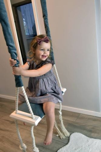 huśtawka do pokoju popielaty MAŁPISZON na Arena.pl