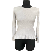 Sweter Damski Stylowy Wygodny Ciepły Biały 36 Casualowy na Jesień Zime