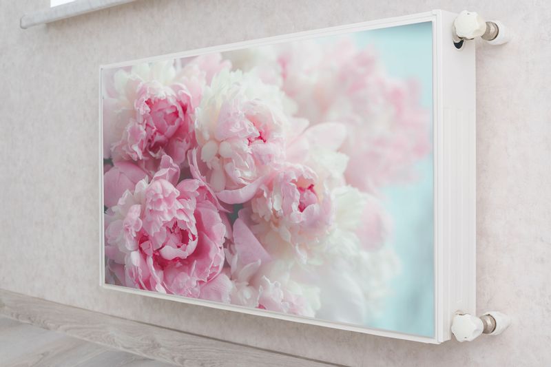 MASKOWNICA Magnetyczna Na Kaloryfer Kwiaty Peonie Natura 100cm x 60cm zdjęcie 4