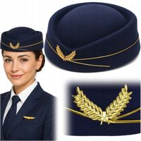 CZAPKA STEWARDESSY PILOTKA PRZEBRANIE STRÓJ KARNAWAŁ HALLOWEEN