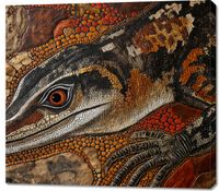 Obraz 100x90cm Oko Jaszczurki