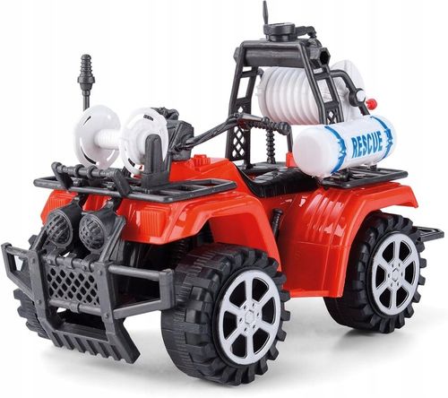 DUŻY Zestaw STRAŻ POŻARNA WÓZ STRAŻACKI STRAŻACY KASK QUAD AKCESORIA BOX na Arena.pl