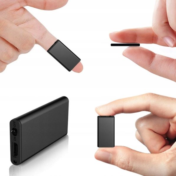 DYKTAFON SZPIEGOWSKI MINI CYFROWY PODSŁUCH MAŁY PENDRIVE 32GB SŁUCHAWKI zdjęcie 9