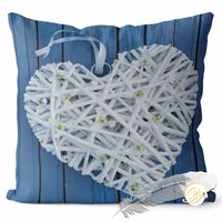 Poszewka 3D bawełna satyna 70x80cm WIKLINOWE SERCE