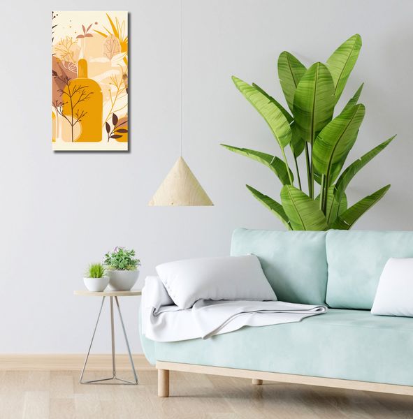 Obraz 30x60cm Złote Rośliny zdjęcie 2