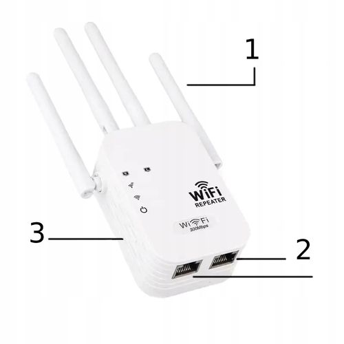 Repeater WZMACNIACZ SYGNAŁU WIFI 300mb/s aż 4 anteny ROUTER na Arena.pl