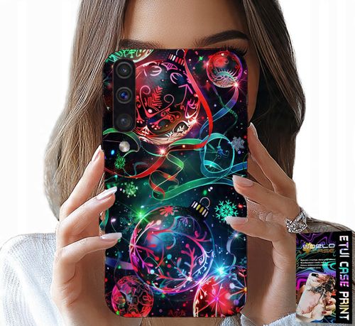 ETUI DO SAMSUNG GALAXY A70 - ŚWIĄTECZNE BOMBKI, CHOINKA, CASE + FOLIA na Arena.pl