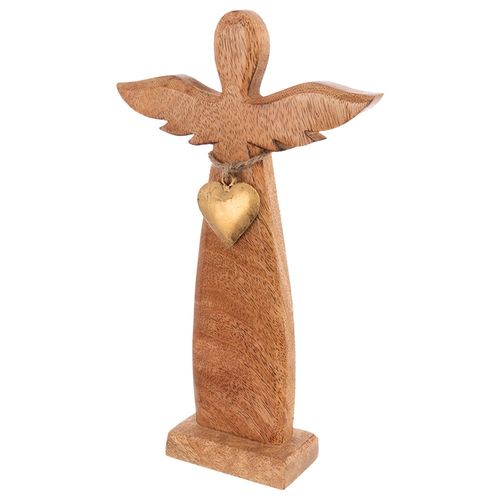 Figurka drewniana anioł MANGO 26 cm na Arena.pl