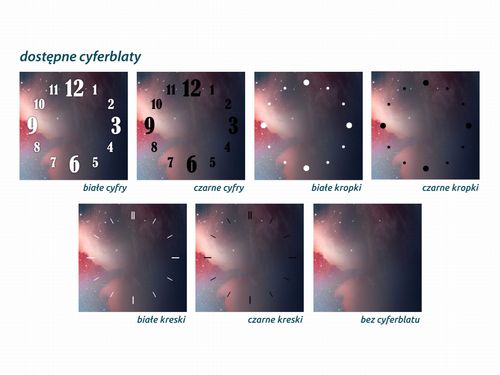 ZEGAR SZKLANY OKRĄGŁY - Kosmos na Arena.pl