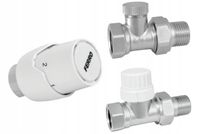 ZESTAW TERMOSTATYCZNY FERRO GŁOWICA+ZAWORY KĄTOWY ZTM21