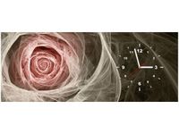 100X40CM ZEGAR RÓŻA KTALNA JASNY RÓŻ OBRAZ DRUK