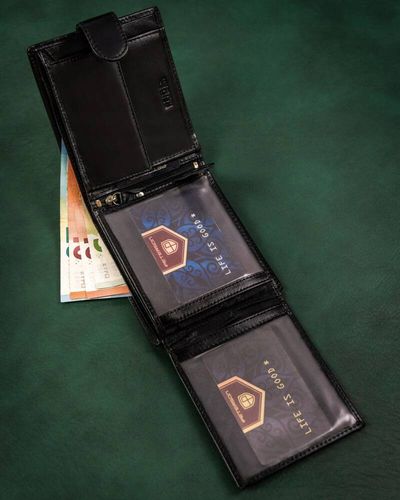 zestaw prezentowy: skórzany portfel męski i brelok - peterson na Arena.pl