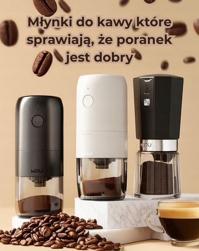 Młynek do kawy żarnowy elektryczny z ceramicznymi żarnami do kuchni na Arena.pl