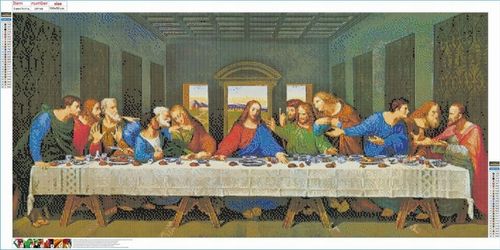 HAFT DIAMENTOWY MOZAIKA OSTATNIA WIECZERZA B.DUŻY na Arena.pl