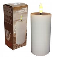 ŚWIECA WOSKOWA LED ŚWIECZKA NA BATERIE OZDOBA Z EFEKTEM PŁOMIENIA 10 CM