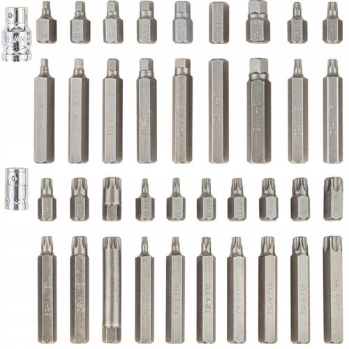ZESTAW BITÓW KOŃCÓWKI BITY KLUCZE KOŃCÓWKI KLUCZ IMBUS HEX TORX SPLINE 40EL na Arena.pl