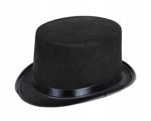 Kapelusz CYLINDER Maga magika czarny + różdżka Czarodziej Magik na Arena.pl