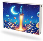 Mata magnetyczna magnes na grzejnik na wymiar START RAKIETY W KOSMOS 60x100