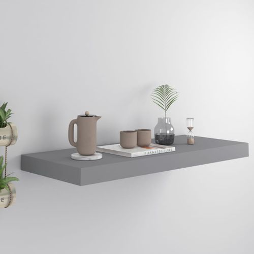 Półka ścienna, szara, 60x23,5x3,8 cm, MDF na Arena.pl