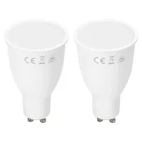 Żarówki LED 15W GU10 4000K 1180lm kąt 100° 2 sztuki energooszczędne do kuchni