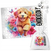 PUZZLE TRADYCYJNE - PIES PSY PIESEK RASA GOLDENDOODLE - 96 el