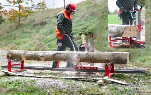 Przystawka do piły łańcuchowej mini trak mobilny traczek tartak drewna na Arena.pl