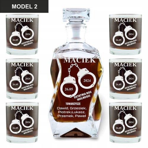 Karafka do Whisky Grawerowana Idealny Prezent Gift na Wieczór Kawalerski na Arena.pl