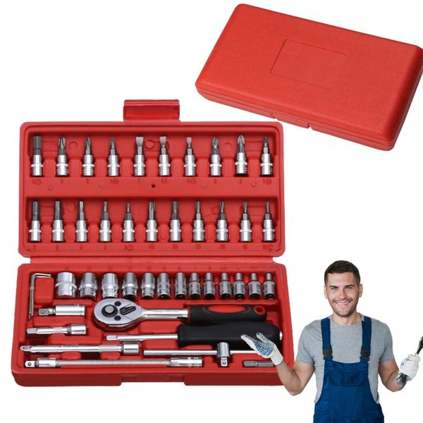 Zestaw narzędzi 46 elementów zdjęcie 1