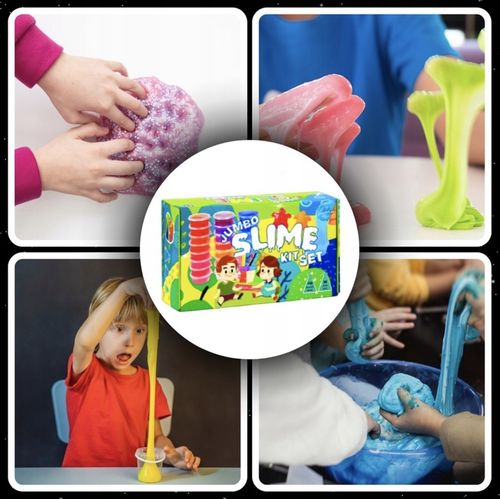 ZESTAW SLIME DO ROBIENIA GLUTÓW WIELKI KREATYWNY 120w1 BOX FABRYKA PREZENT na Arena.pl