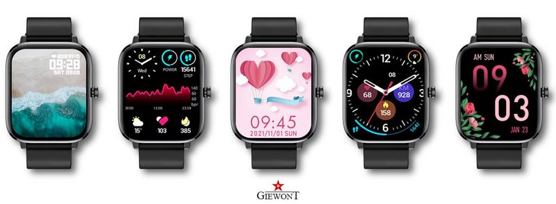 smartwatch giewont czarny gw230-2 zdjęcie 3