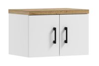 Szafka łazienkowa wisząca pod umywalkę MARKUS 60 biały/dąb craft złoty (W3)