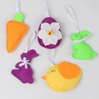 Wozloify Wiszące Ozdoby w Kształcie Zajączka, Wiszące Ozdoby, 5 Sztuk