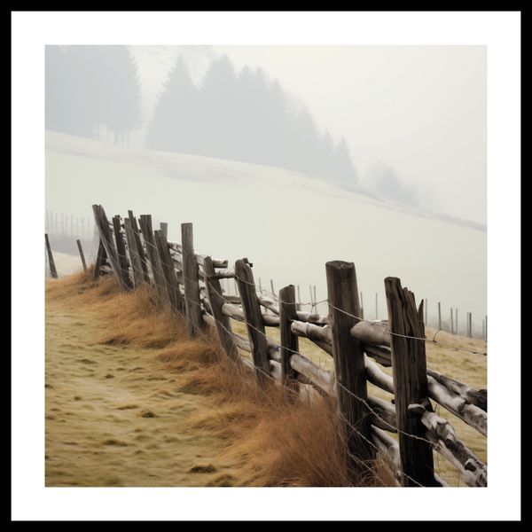 Plakat 40x40cm Spowity Mgłą zdjęcie 3