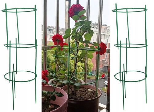 Podpora do roślin kwiatów doniczkowych pierścieniowa okrągła 3 obręcze na Arena.pl